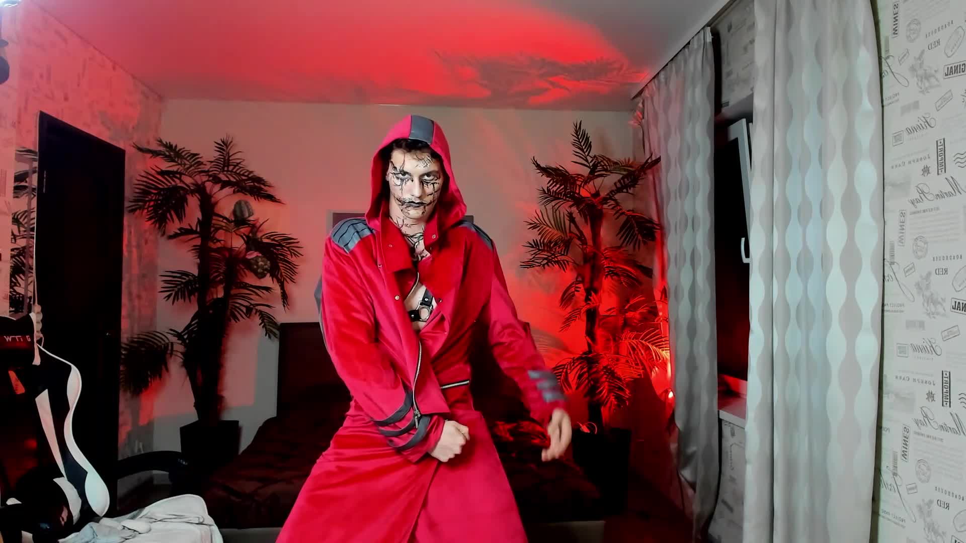 Striptease under ramstein with makeup! &mdash; clip by dirty-boss