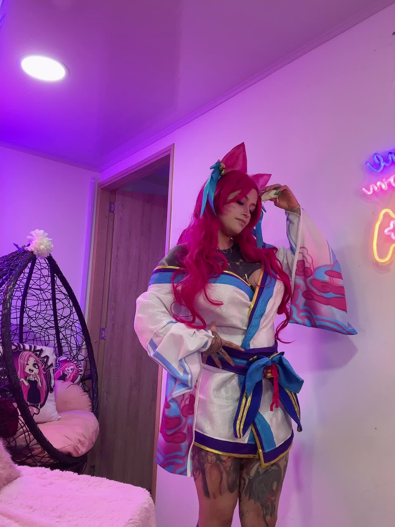 Ahri flor spiritual &mdash; clip by Angelacianuro